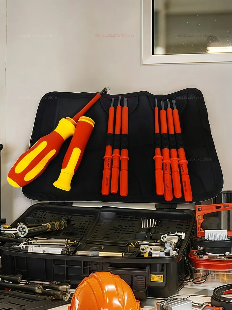 10 in 1 Insulated Electric Screwdriver Set 500V Hex Phillips Magnetic High Hardness Professional Electrician Tools