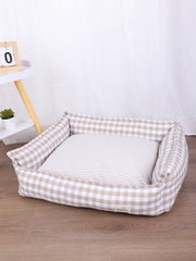 Dog Beds for Small Dogs Plaid Bed Pet Supplies Accessory Sofa Cushions Big Large Puppy Accessories Blanket Cats Baskets Pets Mat