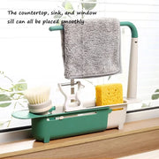 Kitchen Sink Drain Rack Telescopic Sink Shelf Sinks Organizer Soap Sponge Holder Storage Basket Kitchen Gadgets Accessories Tool