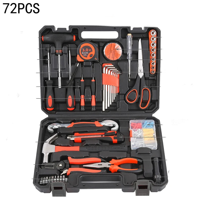 New Hardware Tool Set Combination Tool Set Multifunctional Household Use Manual Woodworking Toolbox Manual Repair Tool Sets