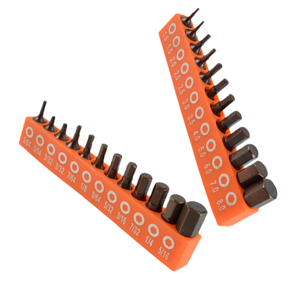 12pc/24pc Screwdriver Bit Set 25mm 1/4in Hex Shank Security Magnetic Driver Bit Pneumatic Electric Screwdriver Bit Hand Tool Set