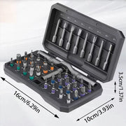 Household screwdriver set, 40-in-1 multi-functional high-hardness tool set, no electricity required, with detachable T-handle.