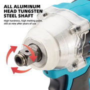 Makita  Brushless Electric Wrench Impact Wrench DTW600 Cordless Auto Repair Power Tools High Torque Rechargeable Tool