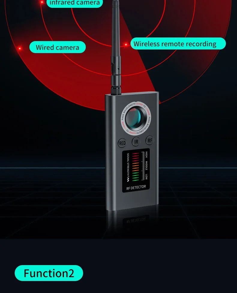 Hidden Camera Detector Anti Spy Gadgets Professional Wireless Signal Car GPS Infrared Mini Camera Wiretapping Bug Search Devices