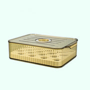 Food-Grade Refrigerator Storage Box Transparent with Lid Food Storage Containers Plastic Stackable Kitchen Organizer Camping