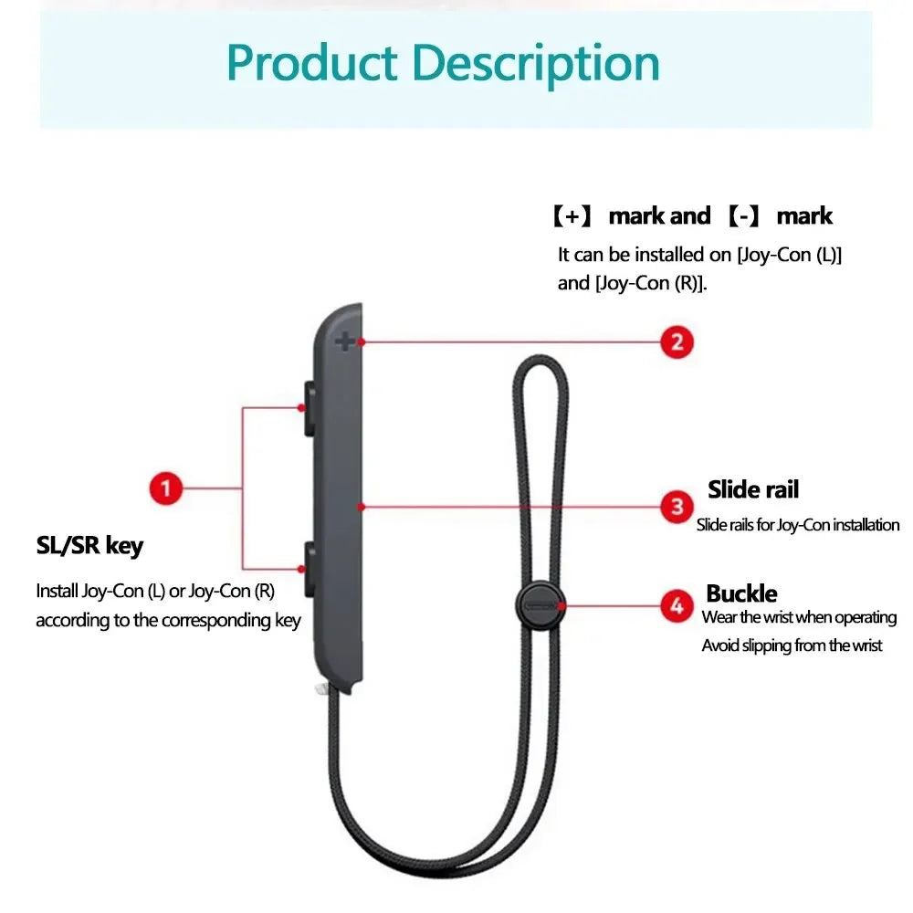 2025 Gaming Accessories Game Grip OLED Gamepad Controller Gamepad Hand Rope Joy-con Wrist Strap Laptop Video Games Accessories