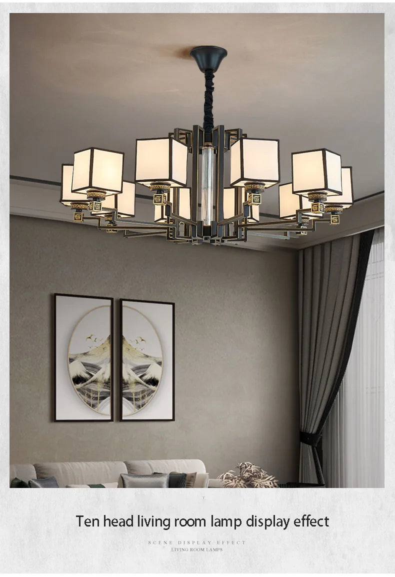 Living Room Light New Dining Room Light Bedroom Light Retro Home Lighting Fixtures Ceiling Chandelier Led Light Decoration Home