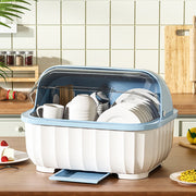 Kitchen Drain Cabinet With Lid, Bowl Box For Storing Dishes, Dishes, Tableware, Household Small Storage Rack, Chopsticks Storage