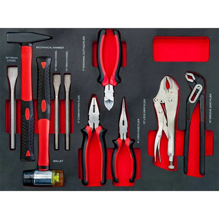 217 Tools 7 Drawers Tool Cabinet Wide Tool Trolley