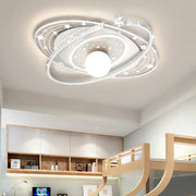 Nordic smart ceiling light home decor led pink blue star ring light  for children‘'s room dimmable luxury boy room decor lights