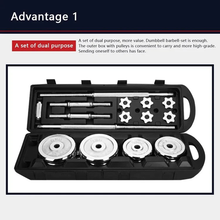 Weight Lifting Dumbbell Equipment Gym Adjustable Electroplating Dumbbells Barbell Set Buy Online