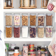 3/6Sets Airtight Food Storage Containers - 2.4L, Large for Pantry & Kitchen Organization,For Cereal, Pasta, Flour, Sugar,Herbs,