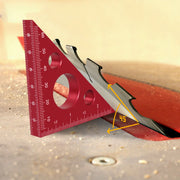 Aluminum Right Angle Ruler Woodworking Ruler Triangle Ruler Scales Machinist Carpenter's Square Height Measuring Tools Gauge