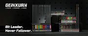 Geinxurn 13PCS Impact Phillipes/Square/Slotted Screwdriver Bits Set, 2'' Magnetic S2 Steel Bits Set with Color Coded Base
