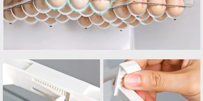 Hanging Fridge Storage Clear Refrigerator Shelves Organizer Eggs Fruits Vegetable Food Container Space Saving Kitchen Drawer Box
