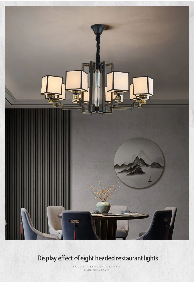 Living Room Light New Dining Room Light Bedroom Light Retro Home Lighting Fixtures Ceiling Chandelier Led Light Decoration Home