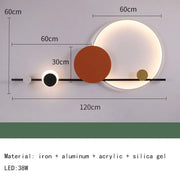 Modern Art Deco LED Wall Lamp 3000K Hotel Hall Foyer Restaurant Lighting Sconce Stairs Aisle Corridor Atmosphere Dropshipping