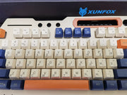 Gaming Keyboard Spanish Russian Arabic Keyboard 100% Layout RGB Backlight Gamer Keyboard Volume Knob Wired K90 104 Keys Hand Sup
