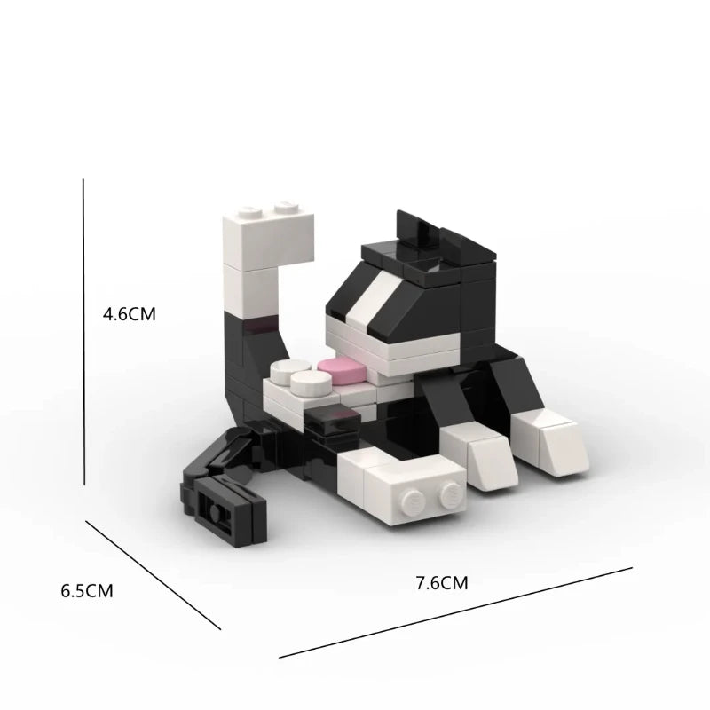 Cats Toys Model Kit For Animal Toy For Children Craft Toys Montessori Block Assembling Kid Gift Building Blocks