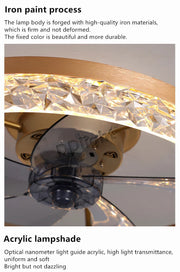 Modern New Smart LED Ceiling Fan Lights Remote Control Dimmable Bedroom Decor Ventilador Lamp Living Dining Room Indoor Lighting