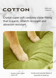New dog bed with increased height and thickness, leaning against the mountain bed and pillow for neck protection, pet bed for sl