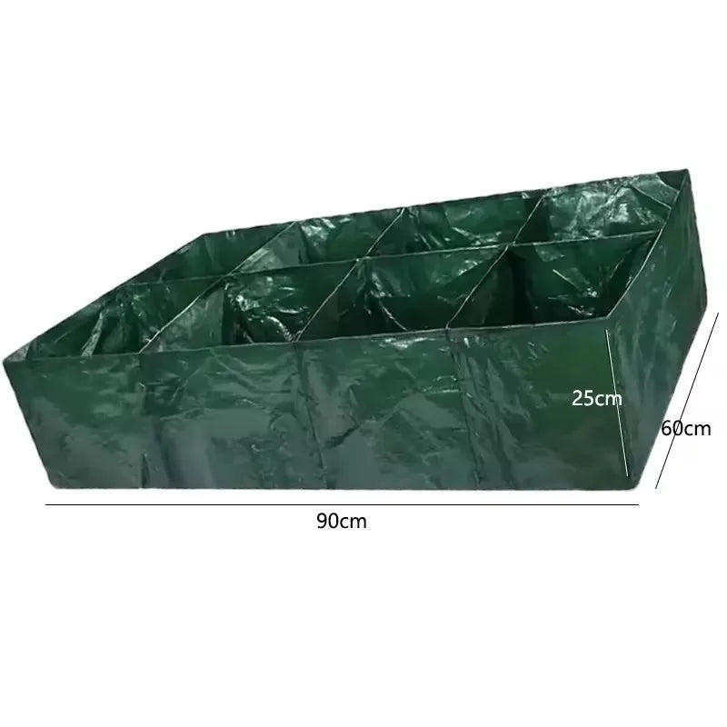 4/6/8 Grids Grow Bag Plant Garden Planter Vegetable Flower Nursery Pot Flowerpot Round Cultivation Growth Container Outdoor ﻿