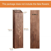 Indoor Living Room Bedroom Decoration Wooden Wall Flower Pot4Packaged Bohemian Style Farmhouse Pocket Vase Dried Flowers Artific
