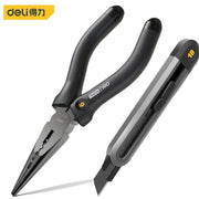 Deli new tool set household home series household screwdriver tape wrench vice tape art knife raw material belt tool collection