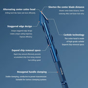 Masonry Concrete Spiral Drill Bit Eccentric for Glass Ceramic Tile Brick Plastic Wood Mason Hard Alloy Wall Hole Cutter Saw Blue