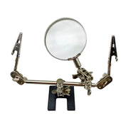 Professional Third Hand Tool with Adjustable Magnifying Glass Jeweler Soldering Clip Craft InlayWelding and PrecisionRepair Work