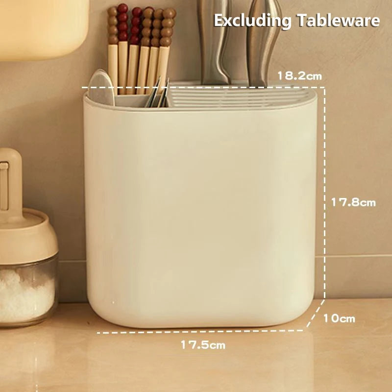 Kitchen Storage Chopsticks Rack Space Saving Tableware Storage Holder Kitchen Chopstick Drain Box Kitchen Knife Storage Rack