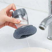 Kitchen Soap Dispensing Dishwashing tool Cleaning Brushes Easy Use Scrubber Wash Clean Tool Soap Dispenser Brush Gadgets