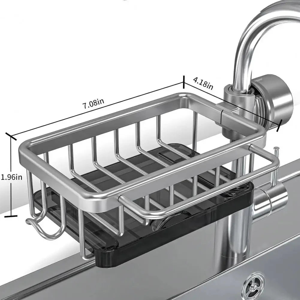 Kitchen Sink Faucet Storage Rack Dishwasher Vegetable Sink Supplies Household Drain Basket For Bathroom Gadget