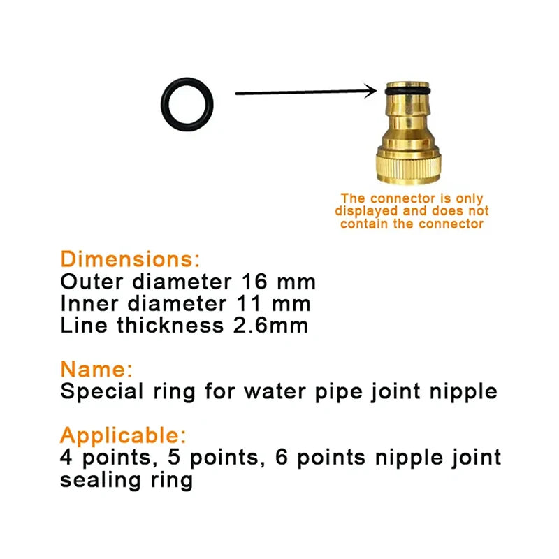 NEW 50pcs/lot Gardening Tools And Equipment O-Type Waterproof Rings Pipe Plastic Joint Sealing Rings Garden Accessories