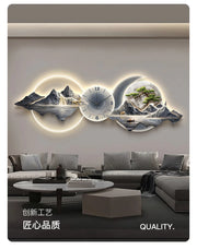 Living Room Wall Clocks Art Mural Luxury Large Aesthetic Modern Wall Watch Creative Large Silent Reloj De Pared Home Decoration