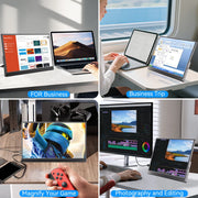 Touchscreen Portable Monitor 16/15.6/14/11.6 inch Gaming Laptop Extension Display Travel Monitor for Raspberry Pi/Laptop/PS3/PS4