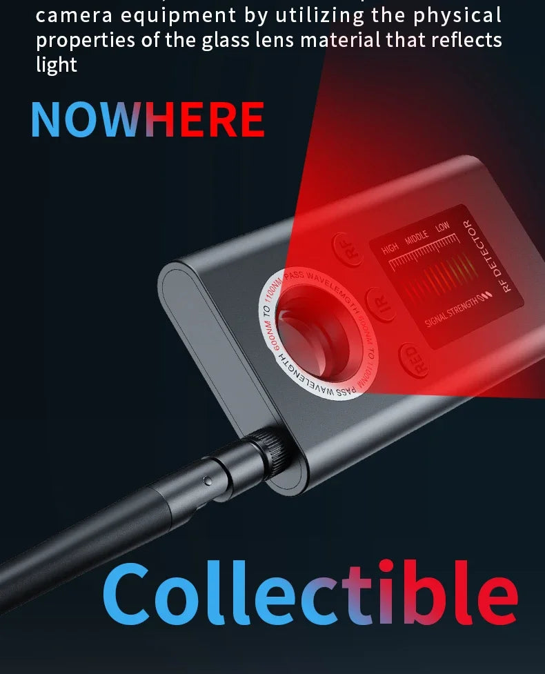 Hidden Camera Detector Anti Spy Gadgets Professional Wireless Signal Car GPS Infrared Mini Camera Wiretapping Bug Search Devices
