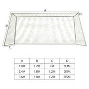 Soccer Goal Net Football Training Net Anti-impact Football Post Net Foldable Portable Soccer Net for Club School Football Match