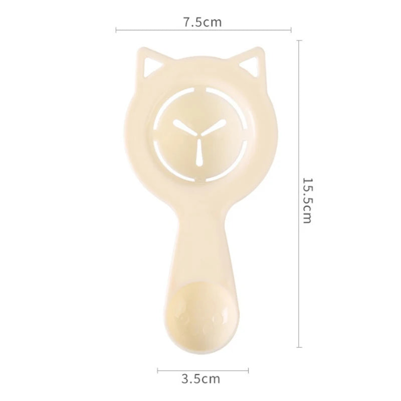 2-in-1 Perfect Kitchen Gadget Cute Cartoon Cat Egg Separator & Measuring Cup Easy Yolk & White Filter For Baking And Cooking,