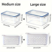4pcs/set Storage Container, Multifunctional Leak Proof Food Storage Box  food storage containers  containers for kitchen