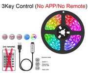 Smart Led Lights Strip TV Smart Bedroom Lighting Bluetooth Usb Led Strip Rgb 5V Adhesive Led Tape 5050 Wall Room Decoration