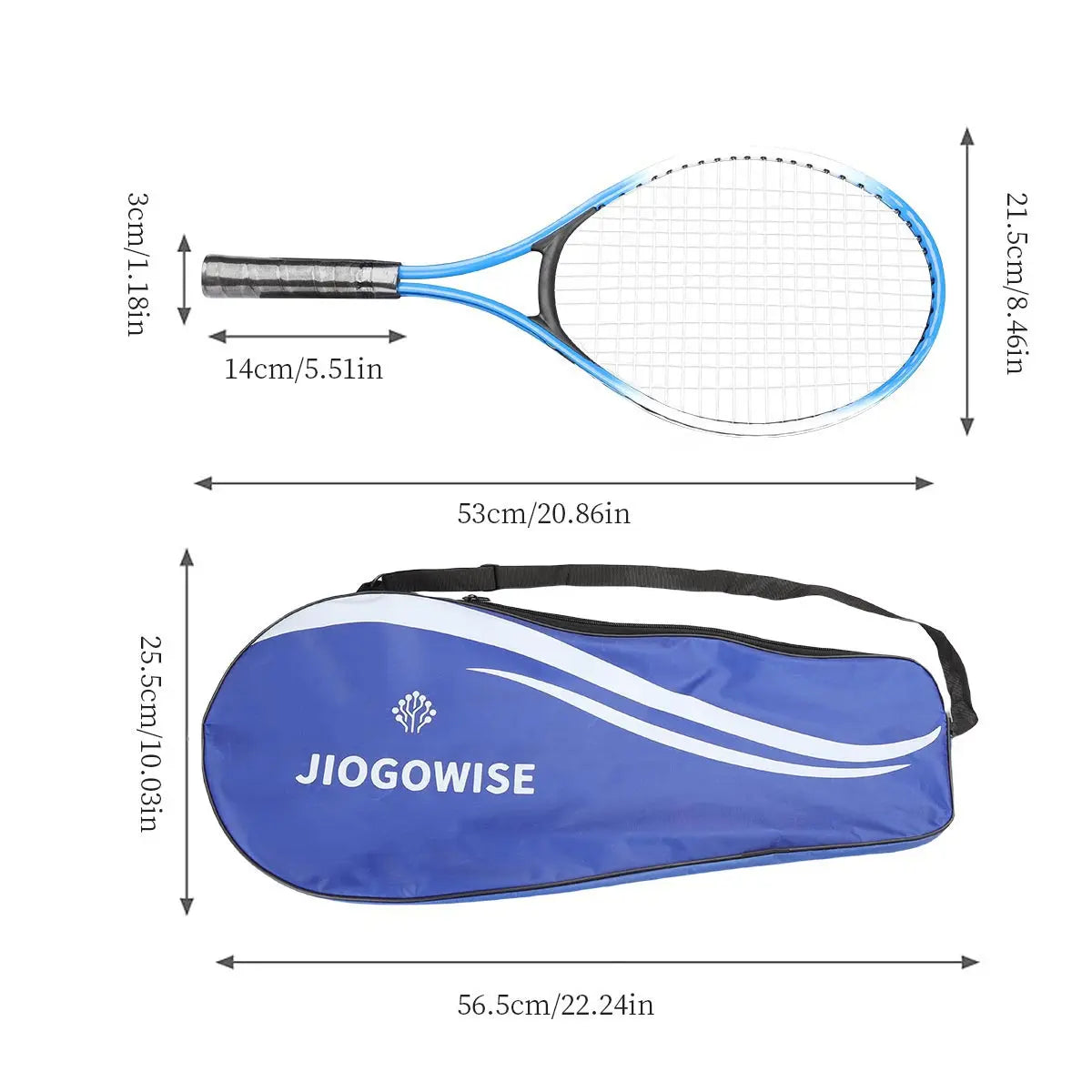 2pcs Tennis Rackets Included Tennis Bag And Tennis Sports Exercise Racquet Set Youth Games Outdoor,Suitable for Beginner