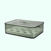 Food-Grade Refrigerator Storage Box Transparent with Lid Food Storage Containers Plastic Stackable Kitchen Organizer Camping
