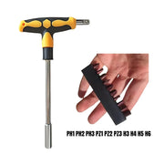 Screwdriver Set with T-shape Cross and Straight Slot Hexagon and Plum-shaped Heads for DIY Lovers Maintenance
