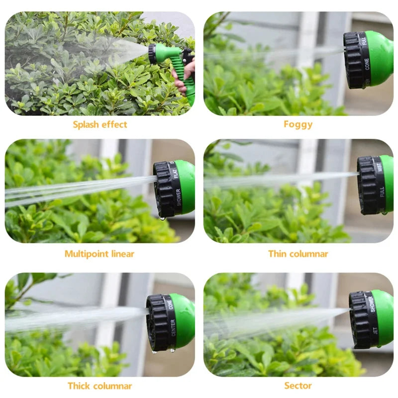 Garden Watering and Car Washing Magic Tool7High-Pressure Spray Gun Set with Foam Pot, Flexible Hose, Household Multi-Functional