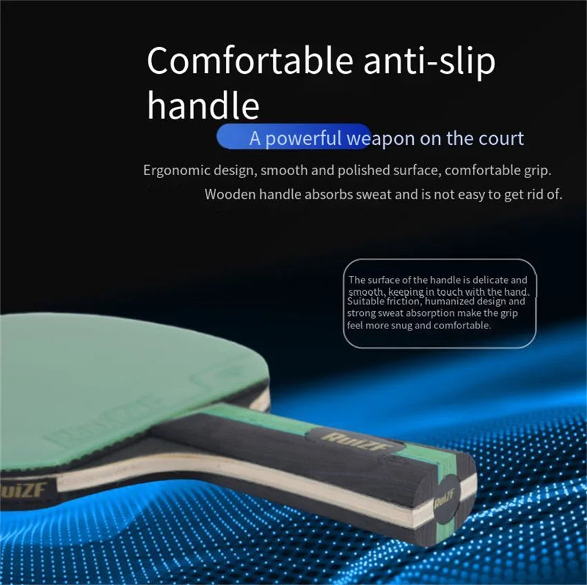 Professional Table Tennis Racket High Elasticity Single And Double Exercise Training Competition Racket For Beginers