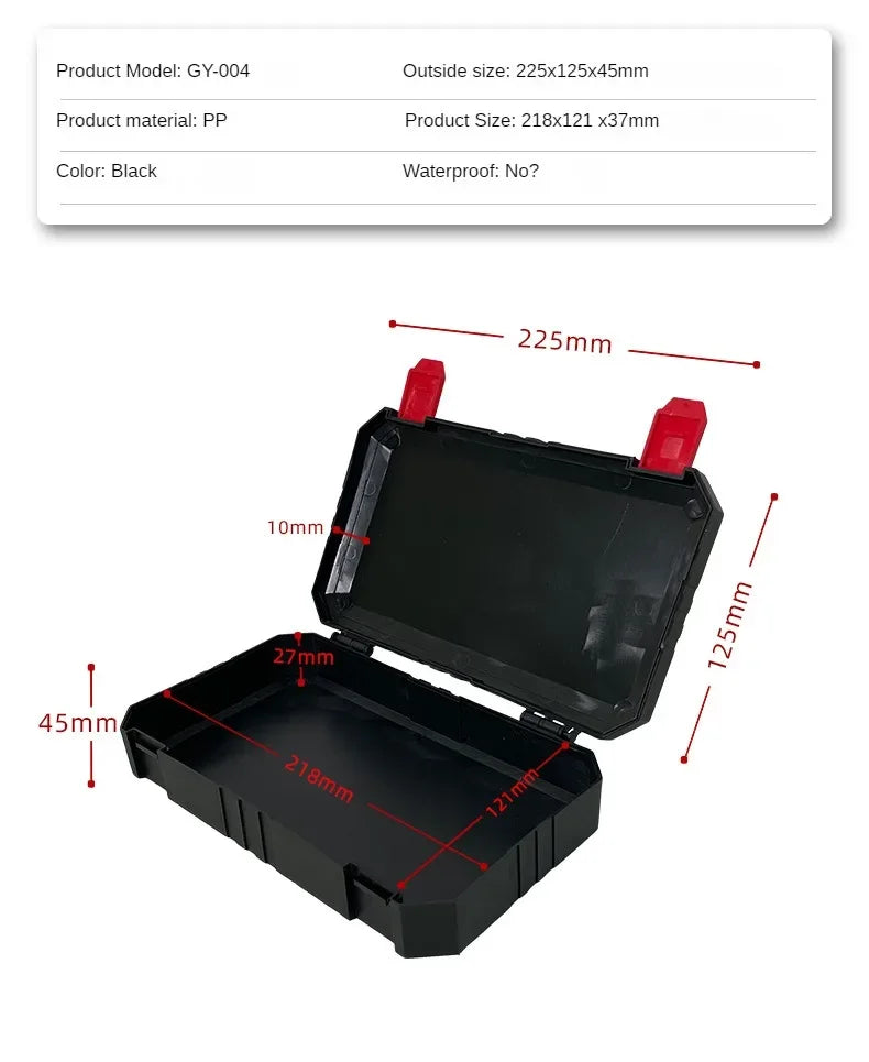 Plastic Tools Box Professiona Electrician Work Organizer Multifunctional Tool Box Storage Carpentry Tools and Accessories