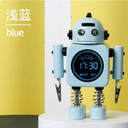 2025 Robot Smart Alarm Clock Led Wake-up Light Luminous Snooze Living Room Bedroom Desk Clock Children's Gifts Home Decoration