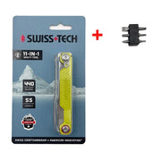 SWISS TECH 11 in 1 Mini Multitool Multi-function Tools with Scissors Screwdriver EDC Outdoor Survival Hand Tool