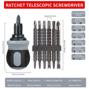 Premium Ergonomic Ratchet Screwdriver Set - Double-Headed, Labor-Saving, Comfort Grip for Max Efficiency & Durability